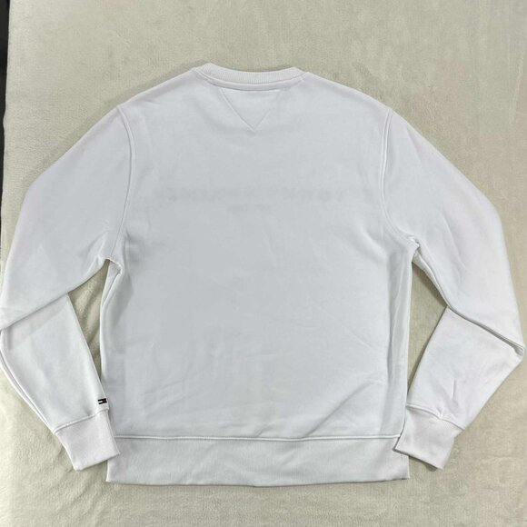 Tommy Hilfiger Logo Crewneck Casual Preppy Mens Sweatshirt Medium - Picture 5 of 10
